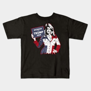 Woman For Trump 2024 Election Usa Kids T-Shirt